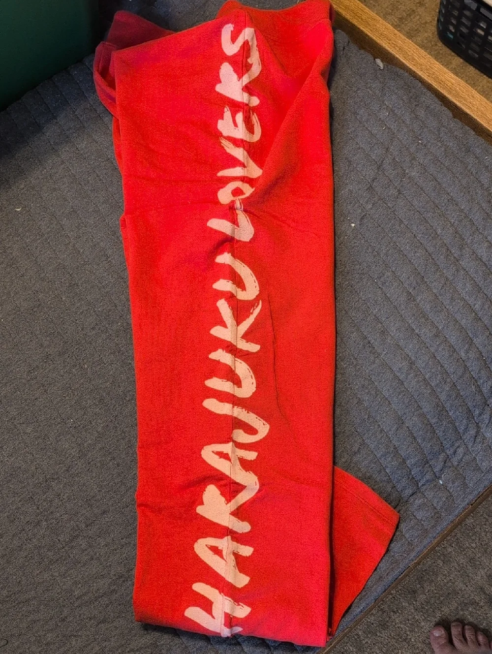 Harajuku Lovers Red Sweatpants Gwen Stefani No Doubt Sz S - Picture 5 of 7